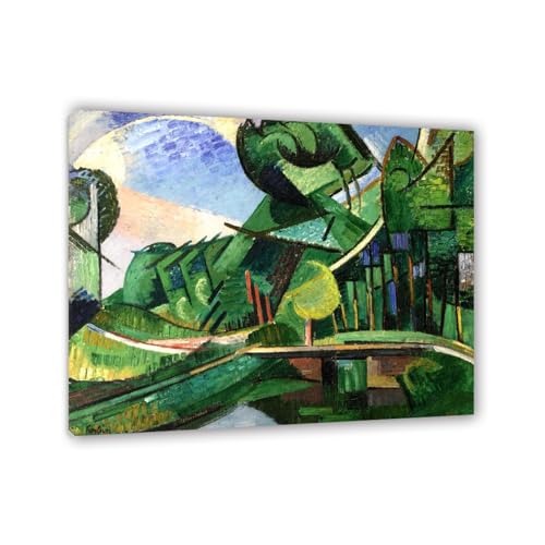 Toile cubisme Le Canal Vadencourt | Tableau décoration salon 80x95cm
