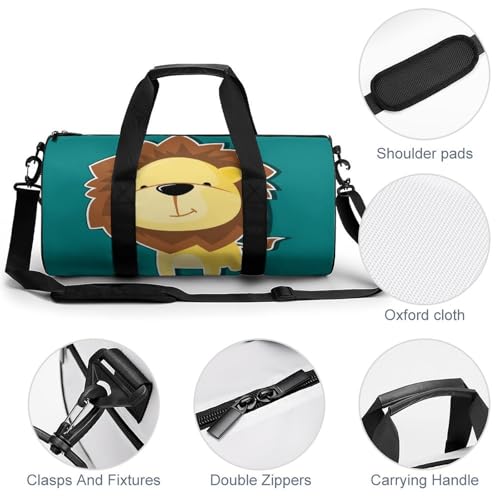 Sac de voyage lion avec grand format de 45cm de long - 5