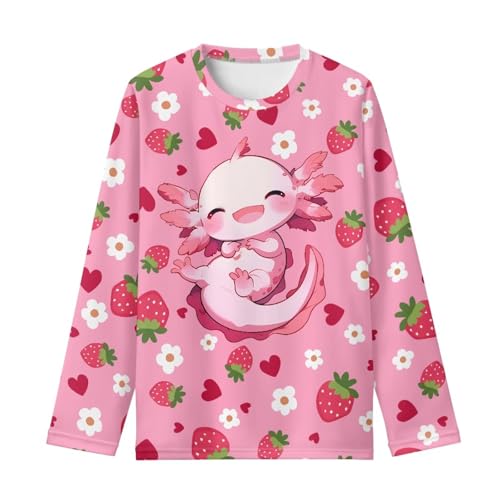 Image of Kids Long Sleeve Shirts for Girls 3-16 Year Old Cute Clothes for Teen Girls Casual Workout Tops