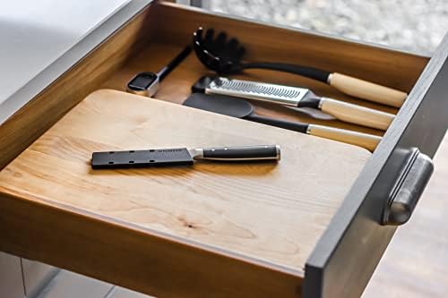 KitchenAid Japanese Steel Knife, General Purpose, Fine-Edge High-Carbon Steel Knife, 11cm (6.5"), Black, Blade Cover Included