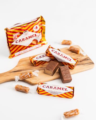 Tunnock's Caramel Wafers - Milk Chocolate (Pack of 4 Wafers) 120g