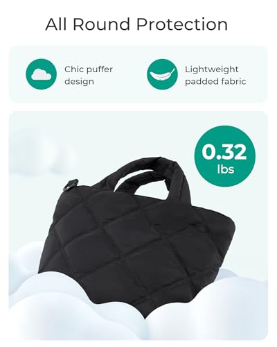 Bagsmart Crossbody Bags For Women, Quilted Grid Mini Tote Bag Shoulder Bag, Small Purse Handbag Organizer thumb #2
