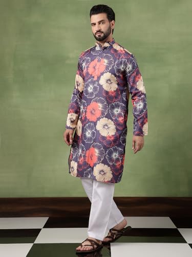 Kurta de algodón transpirable Sojanya pijama de hombre para evitar calor 3