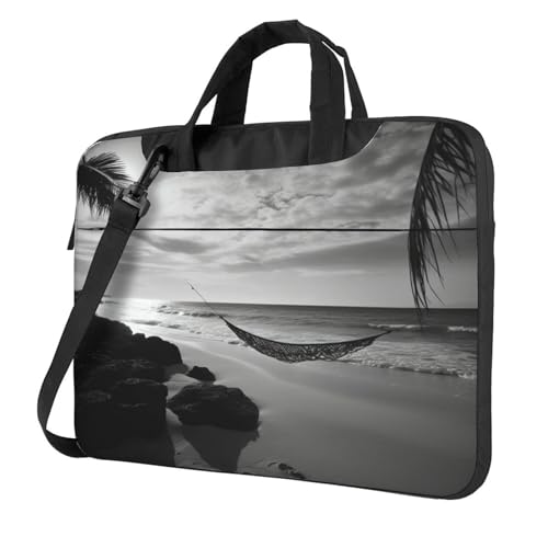 Sac ordinateur portable bandoulière anti rayures avec poignée de transport