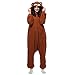 Fandecie Adulto Costume Animale Pigiama Tuta Donna Uomo Tutina Cosplay per Carnevale Animale Halloween