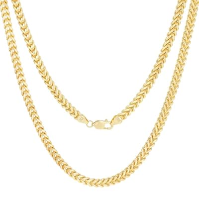 Nuragold 10k Yellow Gold 5mm Franco Chain Necklace Kuwait Ubuy