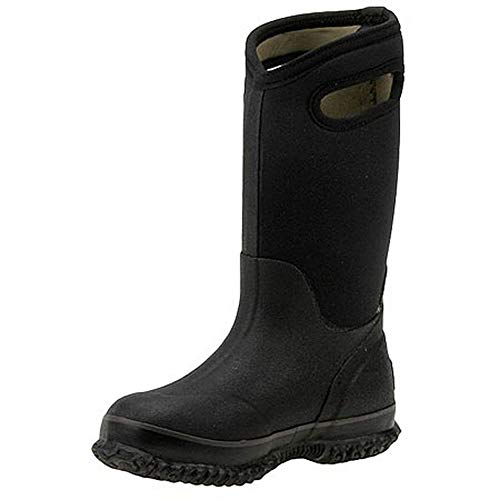 BOGS unisex child Classic High Waterproof Insulated Rubber Neoprene Rain Snow Boot, Black, 13 Little Kid US - Thumbnail 3
