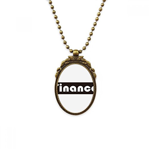 Collier finance laiton antique noir à porter au quotidien pour homme
