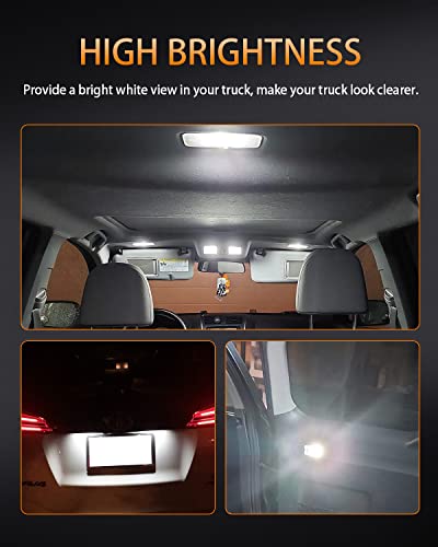 Kit de focos LED blancos para interior Toyota RAV4 2006-2015 miniatura 6