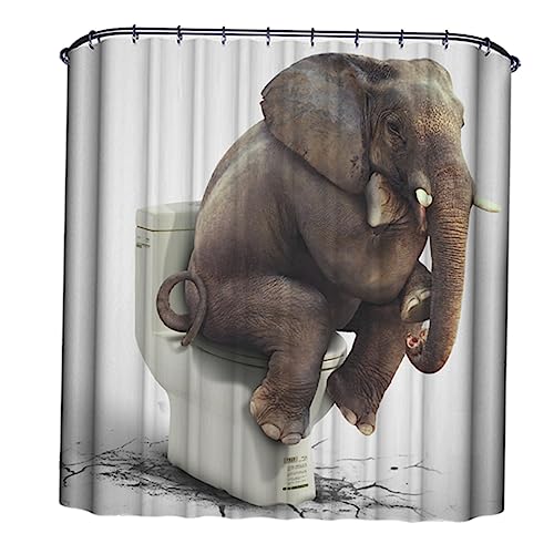 Rideau de bain en polyester avec crochets pour douche de motels - 2