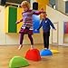 GONGE Hilltops - The Original Non-Slip Stepping Stones for Kids - Balance, Coordination, Motor Skills - Vibrant Colors - Set of 5