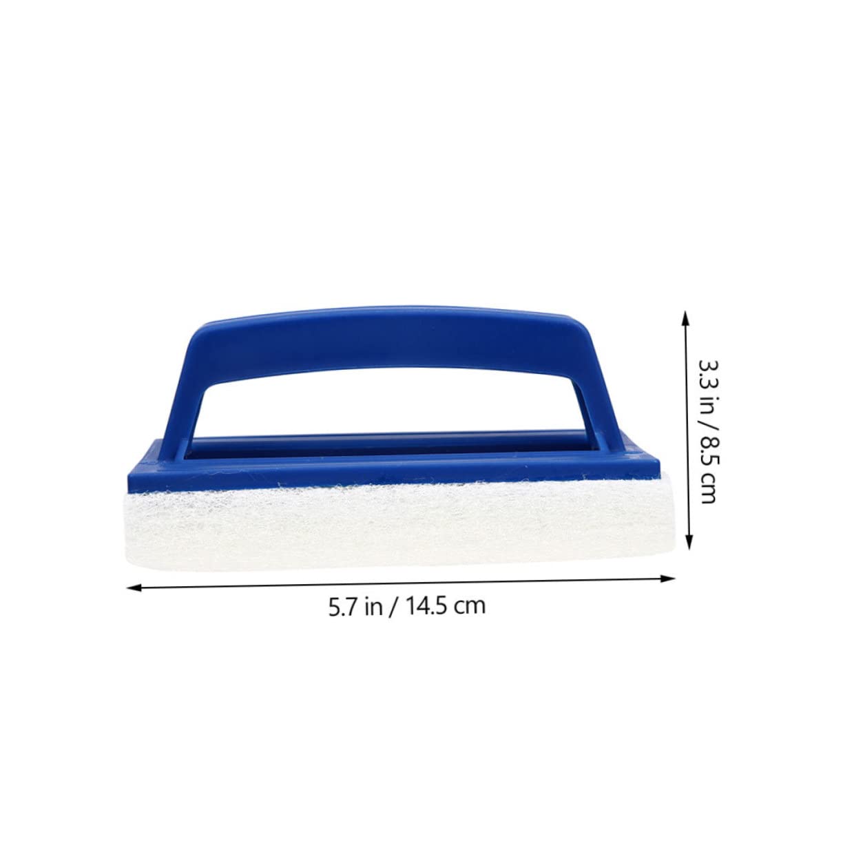 NULYLU Swimming Pool Brush Set 2-Piece Pool Cleaning Kit Multi-Purpose Brush Tile Deck Cleaner
