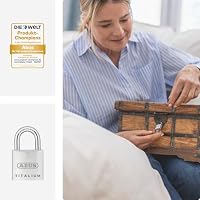 ABUS Vorhängeschloss Titalium 64TI/20 - 2er Set, gleichschließend - Schlosskörper aus Spezial-Aluminium - gehärteter Stahlbügel - ABUS-Sicherheitslevel 3 - Silber – Ansicht 6