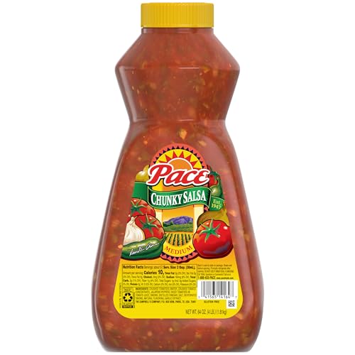 Pace Salsa, Chunky Medium Salsa, Perfect For Taco Night, 64 oz Bottle