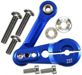 Aluminum Tie Rod + 23T Servo Horn for Arrma 1:8 Kraton / Talion / Typhon / Outcast / Notorious / Kraton V5 / Notorious V5 / 1:7 Infraction / Limitless / Mojave - 9Pc Set Blue