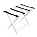 WELLAND Wood Folding Luggage Rack Luggage Stand for Suitcase for Home Bedroom Guestroom, White