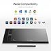 Graphics Drawing Tablet, UGEE M708 10 x 6 inch Large Digital Drawing Pad with 8 Hot Keys 8192 Levels Pen, Graphic Tablets for Computer Graphic Board Creation Sketch for PC/Laptop/Mac OS/Linux/Chrome