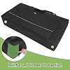 GOBUROS Cornhole Carrying Case Fits Regulation Size Board, Cornhole Carrying Bag with Front Sandbag Pockets, Two-Ways Zipper and Padded Shoulder Strap, Only Bag