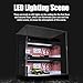 cxiiuui Display Case 1/64 Scale Diecast Parking Garage Moldel 3-Tires with LED Light 12 Parking Spaces Model Car Show Case with Full Acrylic Cover