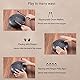 VixxNoxx Stahlzungentrommel Regentrommel Outdoor Garten Hand Drum Handpan Drum 6 Zoll 8 Noten C Key Musikinstrumente Percussion Instrument (Schwarz)