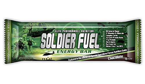 Soldier Fuel Steady Energy Bars, Real Chocolate (Box of 15)