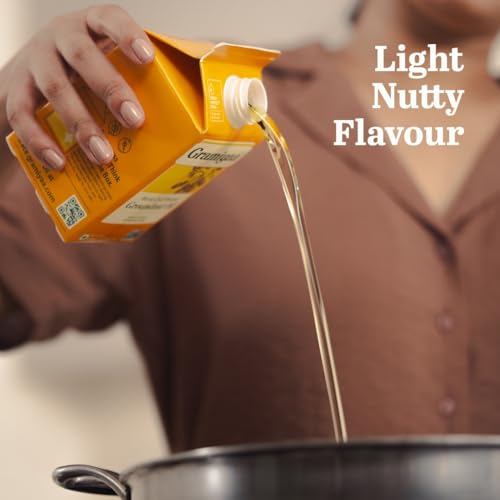 Image of Gramiyaa Cold Pressed Groundnut Oil 500 Ml | Traditionally Extracted | Chemical-free, Zero Trans-fat Cooking Oil | Unrefined Oil | Kachi Ghani Peanut oil for Cooking