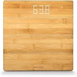 Soehnle Style Sense Bamboo Magic, Digital Bathroom Scales, Weight up to 180 kg in 100 gram Increments, Display Visible When On, Scales Including Batteries, Personal Scales