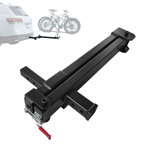 2026 Upgarded Swing Away Hitch Adapter for 2 Hitch 0-120 Degree Swing Arm 320 lb Load Capacity Hitch Mounted Bike Rack Extension Attachment for Passenger Side of Cars Trucks SUVs