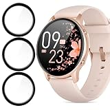 Compatible for Lovtutu Smartwatch Screen Protector, [3 Pack] Lamshaw 3D Full Coverage PET Soft Scree