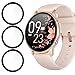 Compatible for Lovtutu Smart Watch Screen Protector, Lamshaw [3 Pack] Lamshaw 3D Full Coverage PET Soft Screen Protector Film Compatible with for Lovtutu Smart Watch 2021 / ManiGoo 1.28 Smart Watch (3 PACK)