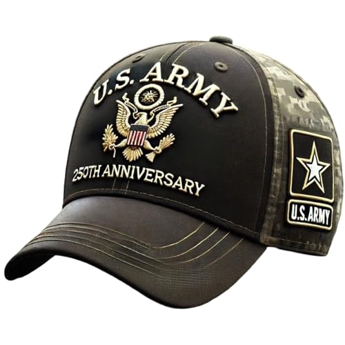 HHWZOH 250th Anniversary Tribute Cap Adjustable Marine Corps 250th Anniversary Hat Veterans Cap Headwear