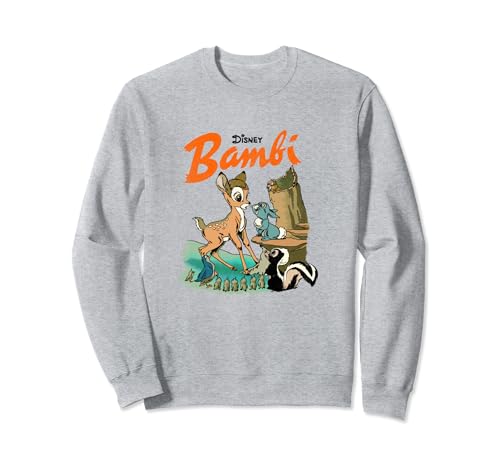 Sweat Bambi Disney Vintage pull imprimé graphique rétro pour adulte