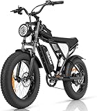 Ridstar Electric Bike for Adults Q20, Peak 3000/1500W, 37/30MPH,52V 40AH,48V/20AH...