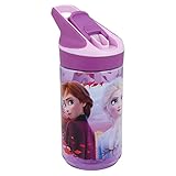 HOME Unisex Adulto Frozen Botella cantimplora tritan Premium 2 Home Unisex Adulto, Compuesto, Negro