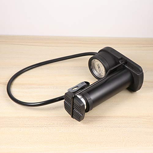 Bomba de pé BESPORTBLE com barômetro de alta pressão mini bomba de piso de pneu de bicicleta de liga