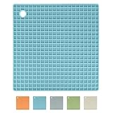 OGGI Silicone Pot Holders for Kitchen – Heat Resistant to 500°F, Non-Slip Textured Grip, Water Resistant, Durable 7'x7' Pot Holders for Hot Pans and Dishes, Dishwasher Safe Silicone Potholders