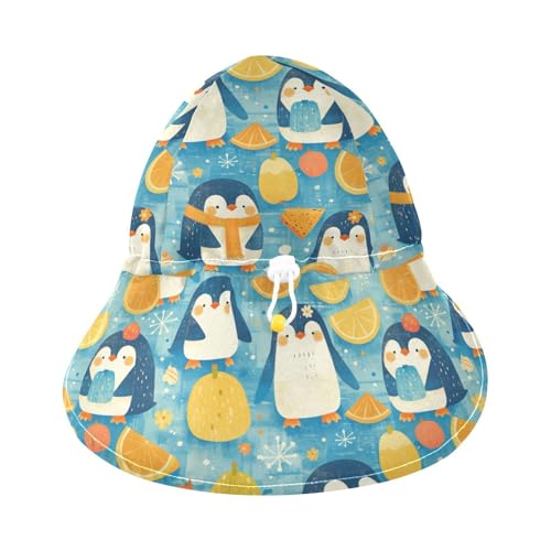 Cute Summer Orange Penguin Baby Sunhat Baby Boys' Hats Baby Girls' UPF 50+ Neck Flap Beach Essentials3