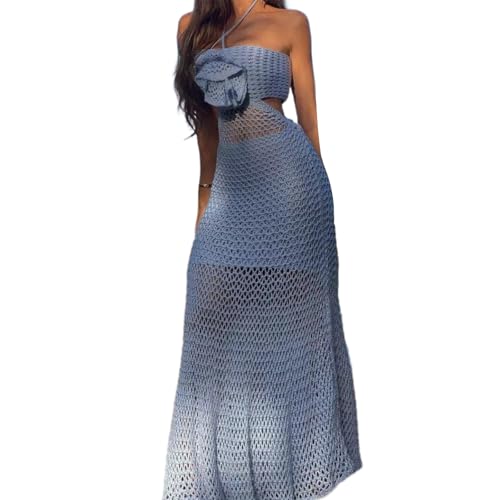 Robe de plage en coton dos nu anti-transpiration pour fortes chaleurs