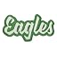 White Twill/Green Outline
