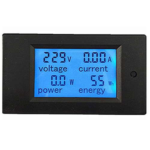 uniquegoods AC 80V-260V 100A 4 en 1 Digital Pantalla LCD digital actual amperímetro del voltímetro de energía de la energía del monitor del probador del multímetro medidor