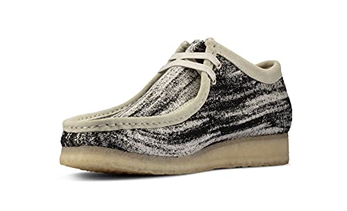 CLARKS ORIGINALS Wallabee Boots Black Natural Fabr2