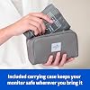 Medline Bluetooth Blood Pressure Monitor, Universal Upper Arm Cuff, Digital LCD Display, Health App Integration, Stores Up to 120 Readings, Carrying case and Batteries Included