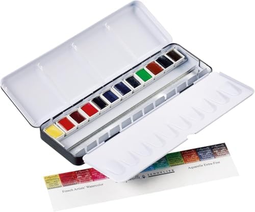 Sennelier - L'Aquarelle — Conjunto de tintas para aquarela profis...