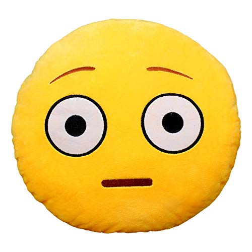 Zi XI & Zi Qi emoticon Plush Toy Pillow Devil/demone cuscino faccia, emoticon carino morbido cuscino imbottito comodo cuscino peluche smiley, colorati a forma di regalo ???? ??????????, Daze-1, 32 cm