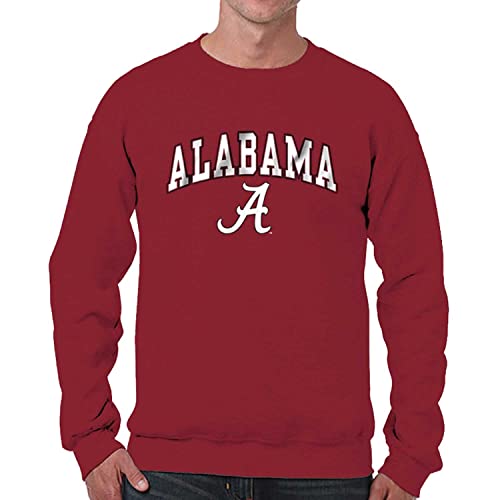 Image of NCAA College Sweatshirt Fleece Crewneck Pullover for Men and Women | Officially licensed NCAA college gameday crewneck pullover - 9 oz fleece lined sweatshirt with arch and logo design
