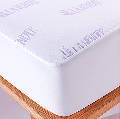 Comfort Lab Lavender Mattress Protector And Pad - For A More Relaxing And Calming Sleep - Breathable And Noiseless Bed Cover - Fitted And Deep Pockets - Machine Washable - Lavender - King #TOP5