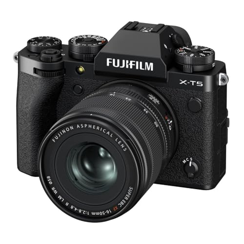 FUJIFILM X-T5 Mirrorless Digital Camera XF16-50mmF2.8-4.8 R LM WR Lens Kit - Black