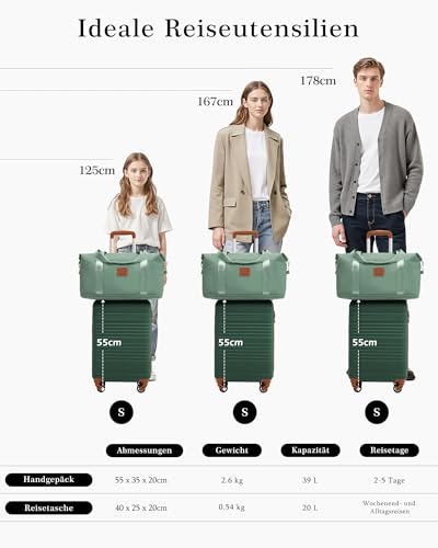 COOLIFE Maleta de cabina solución de equipaje para evitar recargos 7