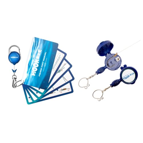 HOOK-EZE Fishing Knot Tying Tool - Large Model - Blue,