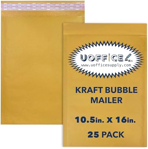 Buste Per Spedizioni Imbottite 500 #5 10.5x16 ECOSWIFT KRAFT BUBBLE MAILERS PADDED ENVELOPES #5 Buste Imbottite Per Spedizioni Piccole - Foto 9
